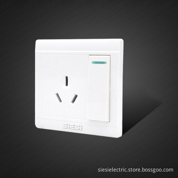3 pin wall socket with 2 Way Switch